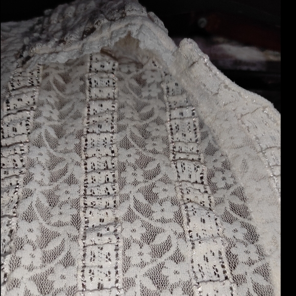 White Floral Mesh Shirt 🤍 - Picture 10 of 11